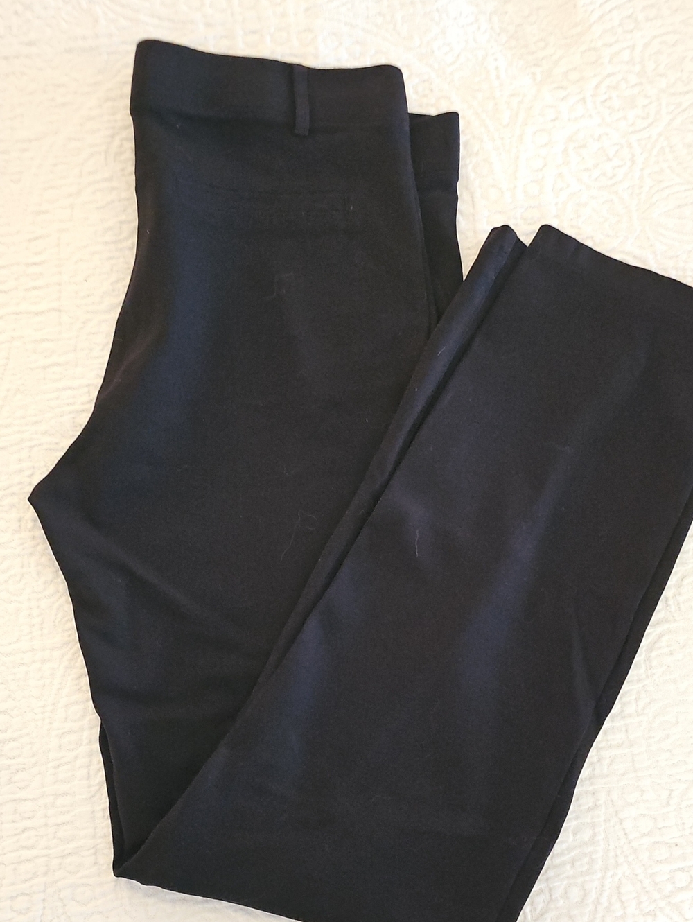 Betabrand Women's Black Dress Pant Yoga Pants - Sleek Tailored Cut